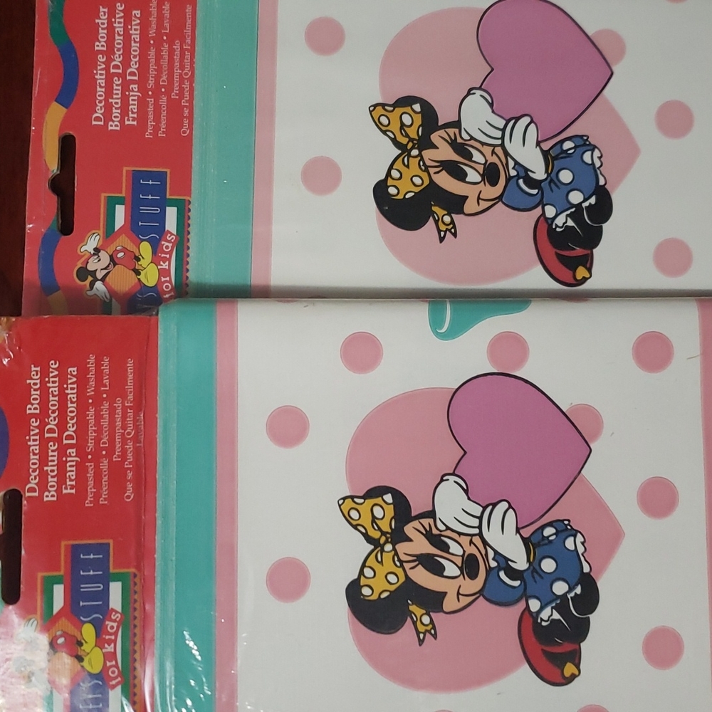2 Vintage Minnie Mouse decorative border